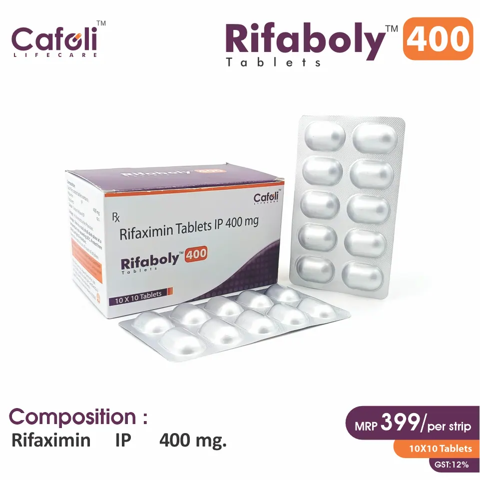 Rifaximin Tablet at the best price in PCD Pharma Franchise for Traveler